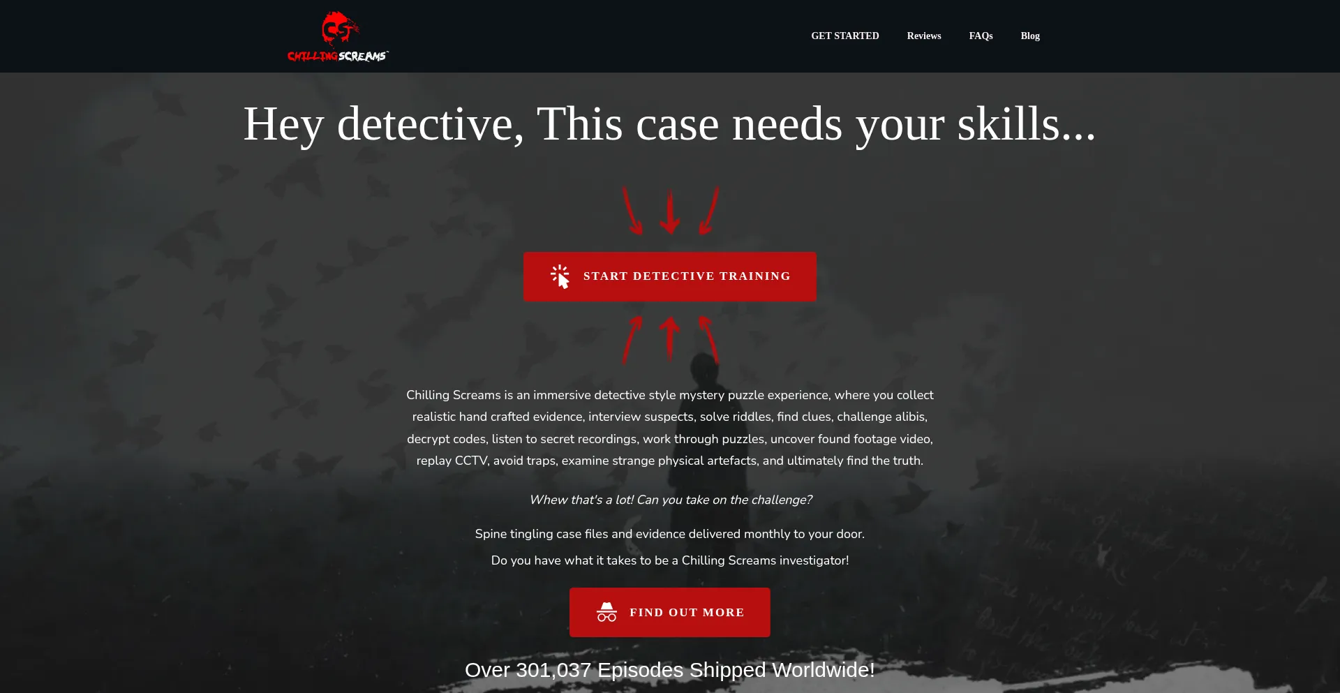 Chillingscreams.com Screenshot