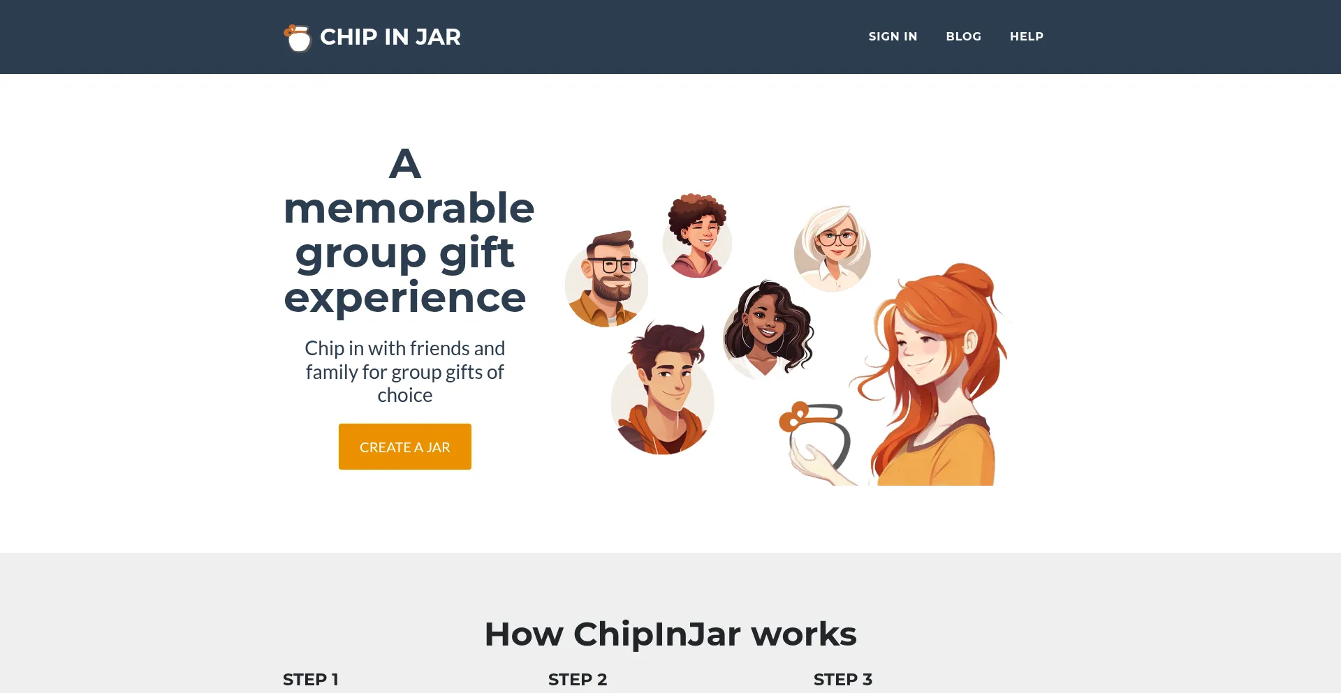 Website screenshot of Chipinjar.com
