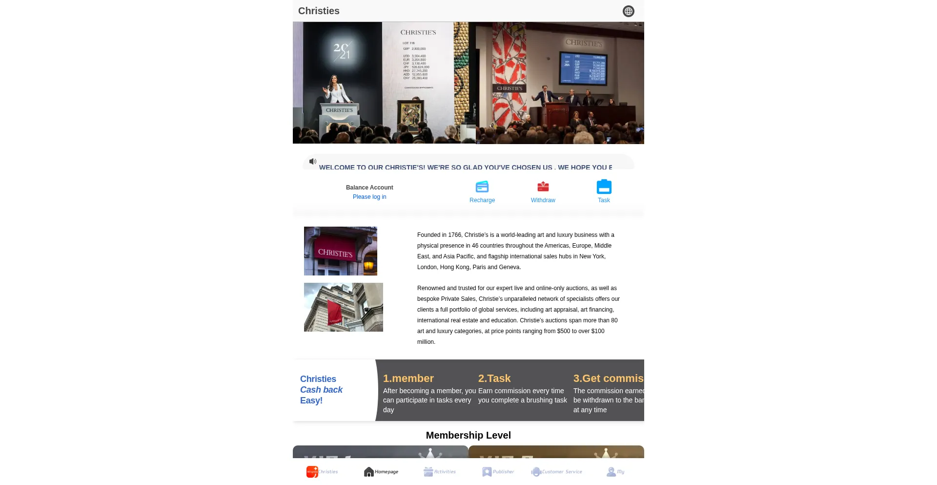 Website screenshot of Christaffiliate.com