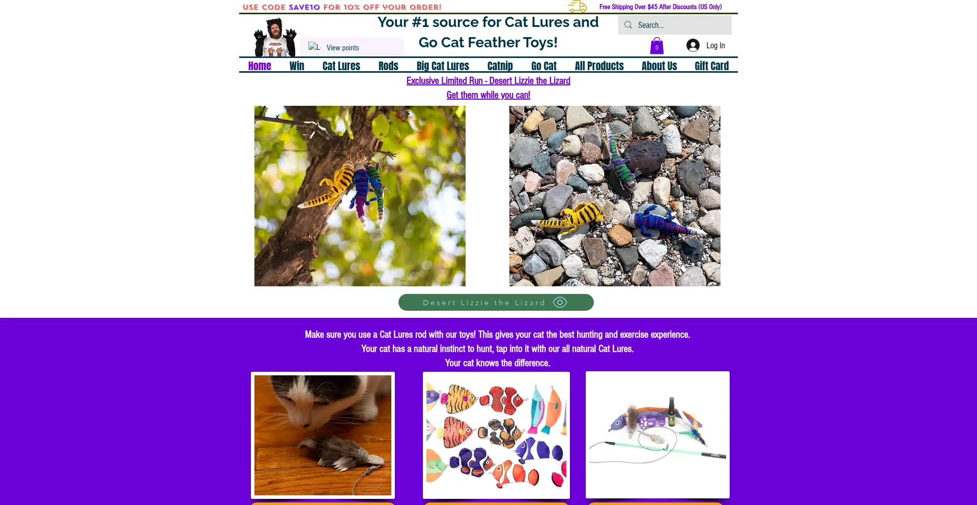 Website screenshot of Christhecat.com