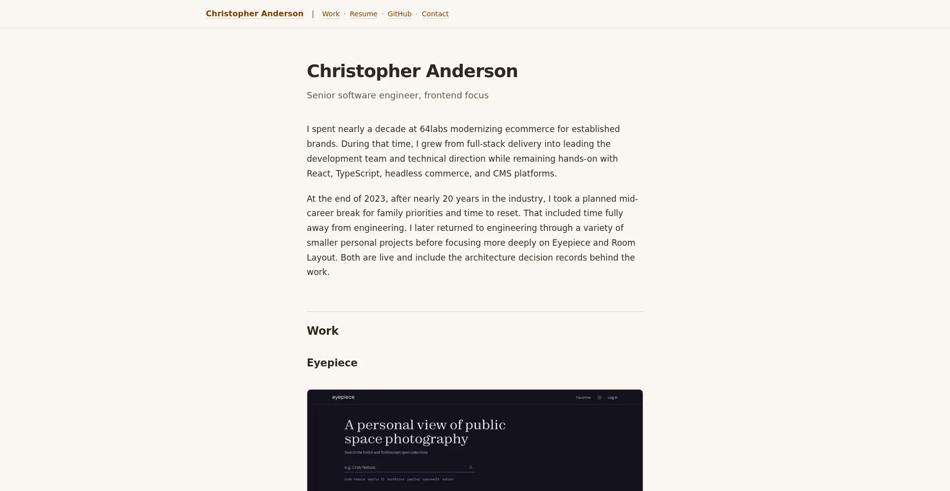 Christopheranderson.net