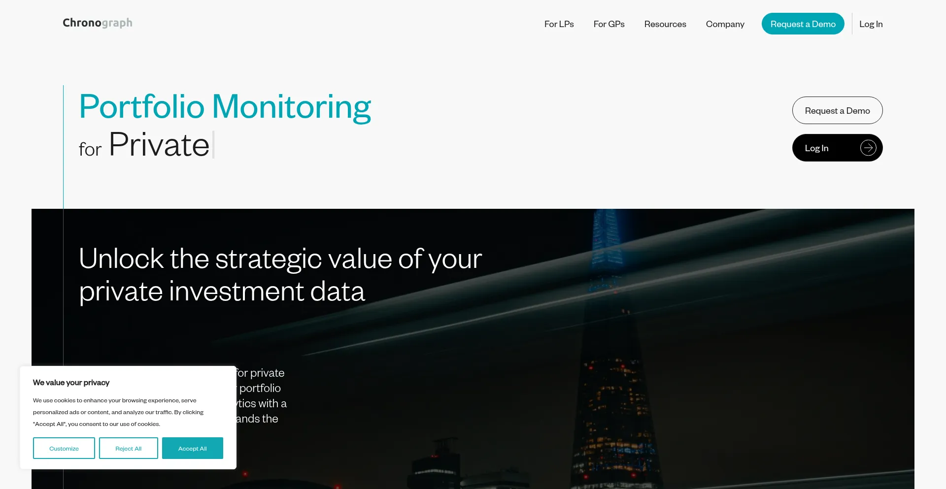 Website screenshot of Chronograph.pe
