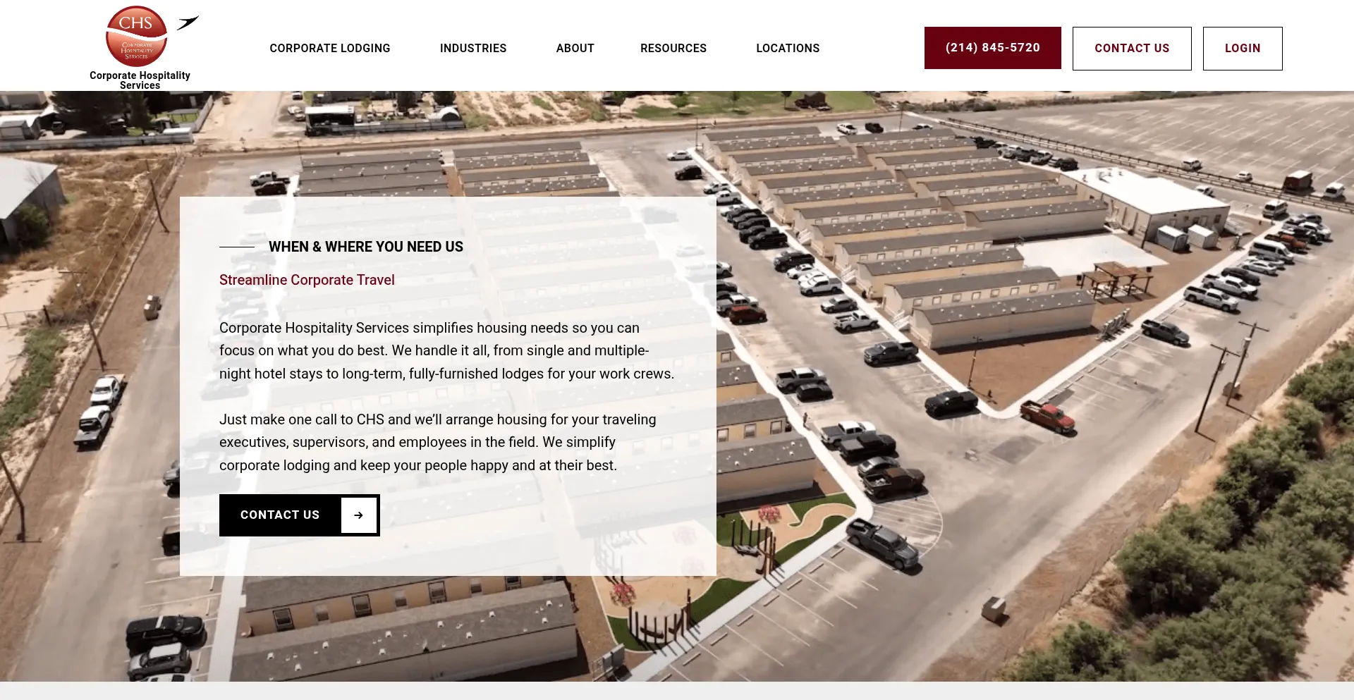 Website screenshot of Chsoilfield.com