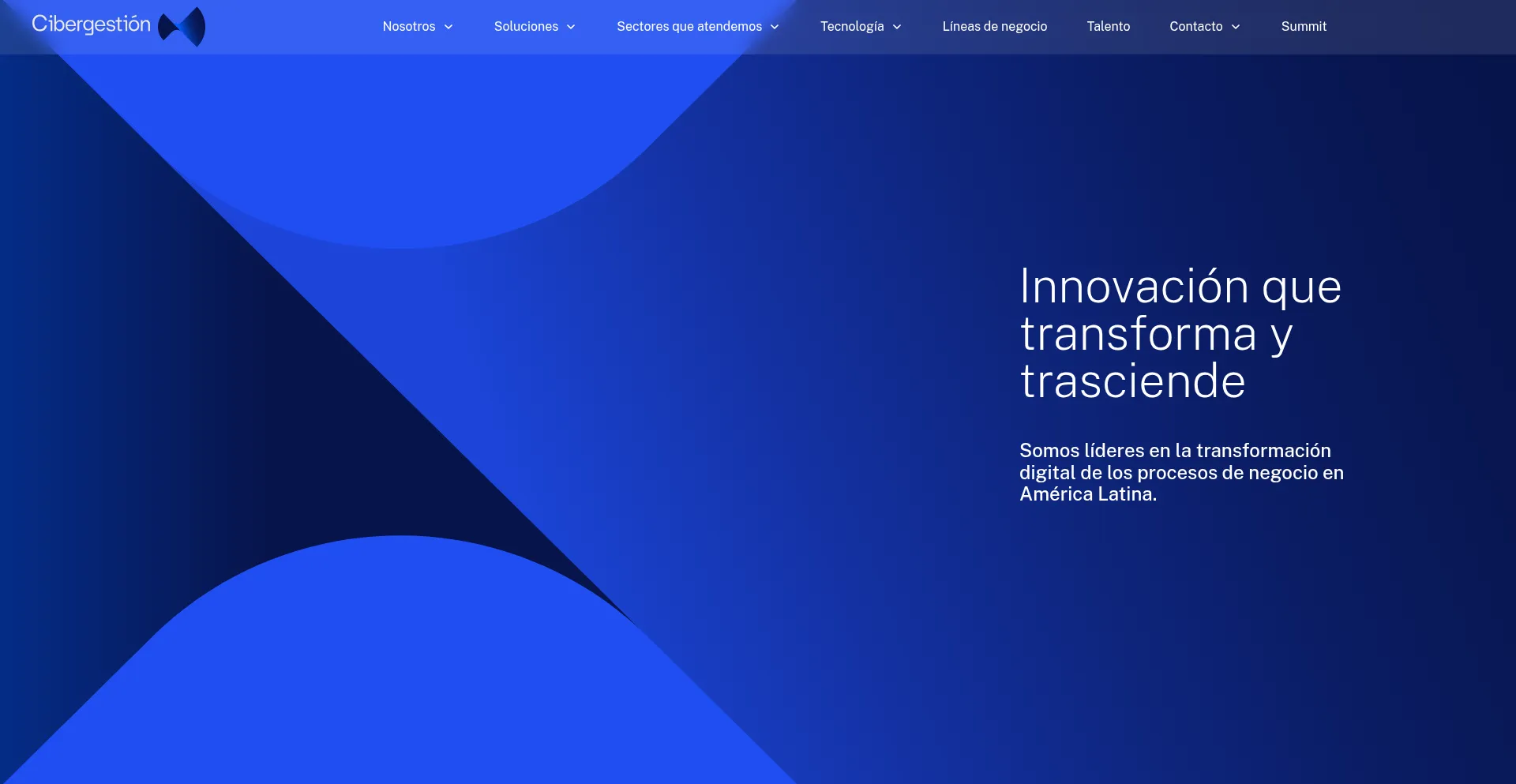 Website screenshot of Cibergestion.com
