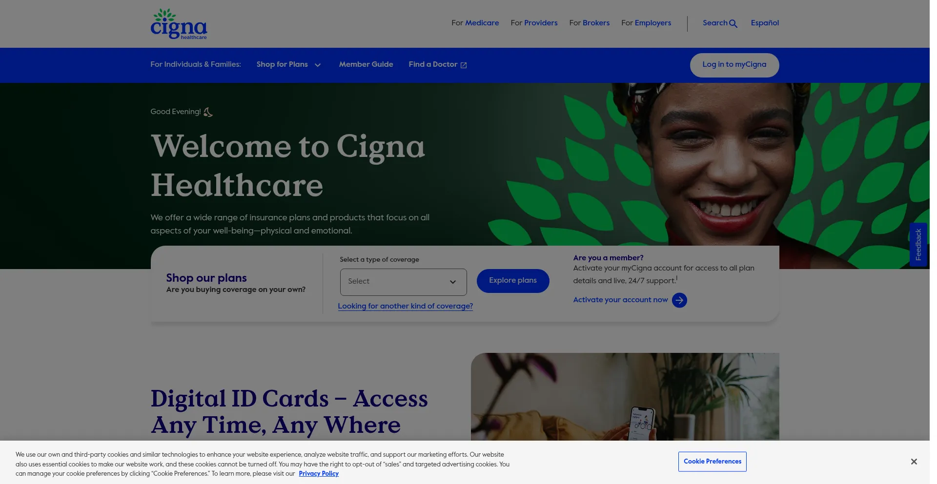 ¿És Seguro y Confiable Cigna.com?