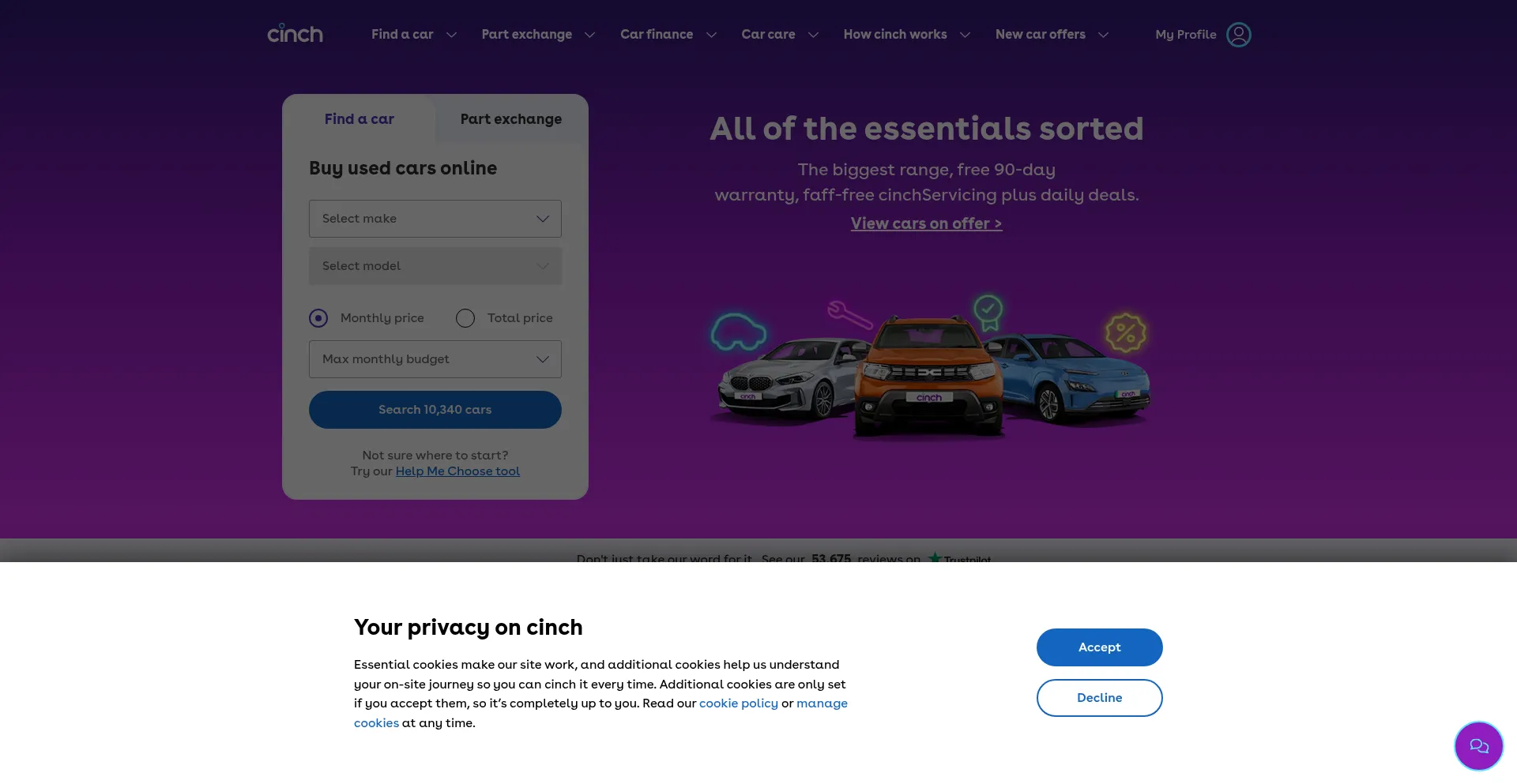 ¿És Seguro y Confiable Cinch.co.uk?
