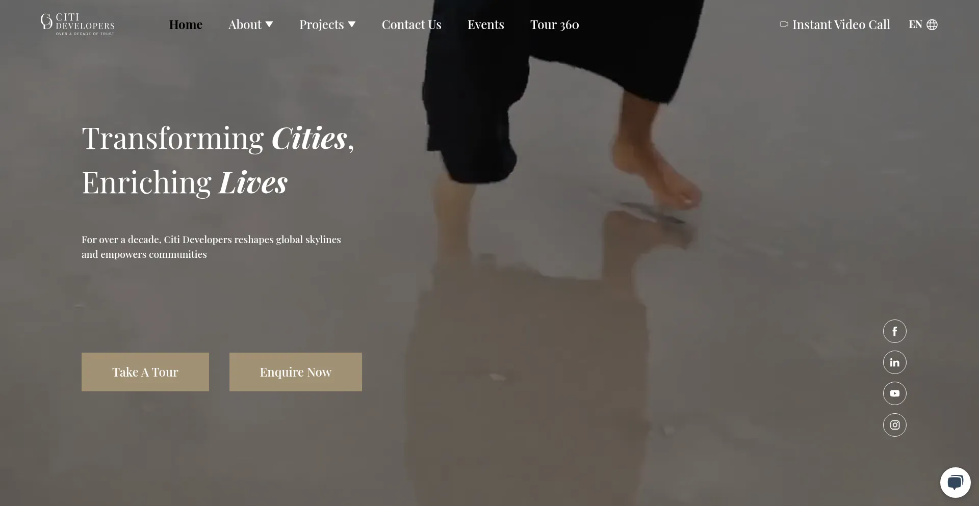 Website screenshot of Citideveloper.com