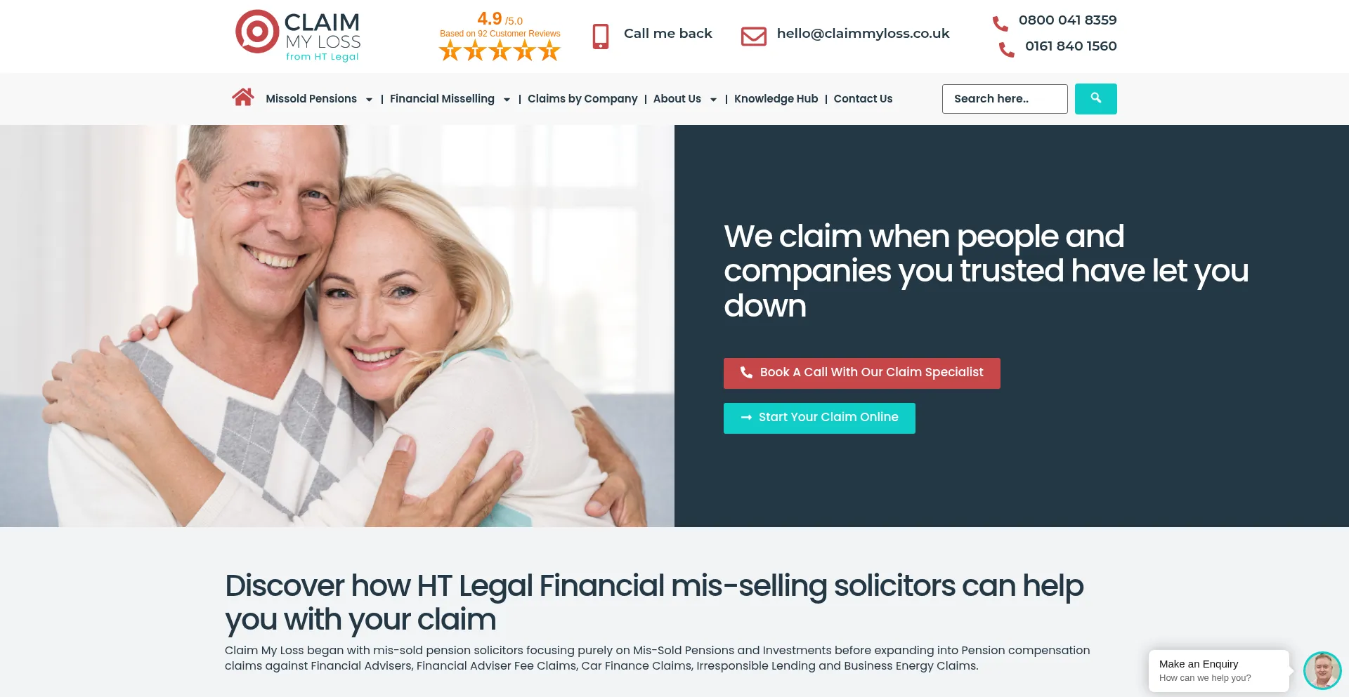 ¿És Seguro y Confiable Claimmyloss.co.uk?