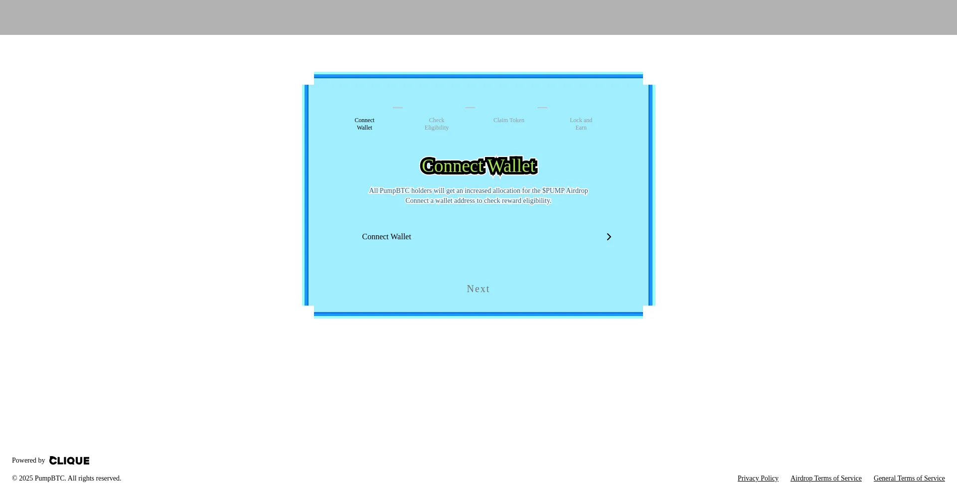 Website screenshot of Claims-pumpbtc.net