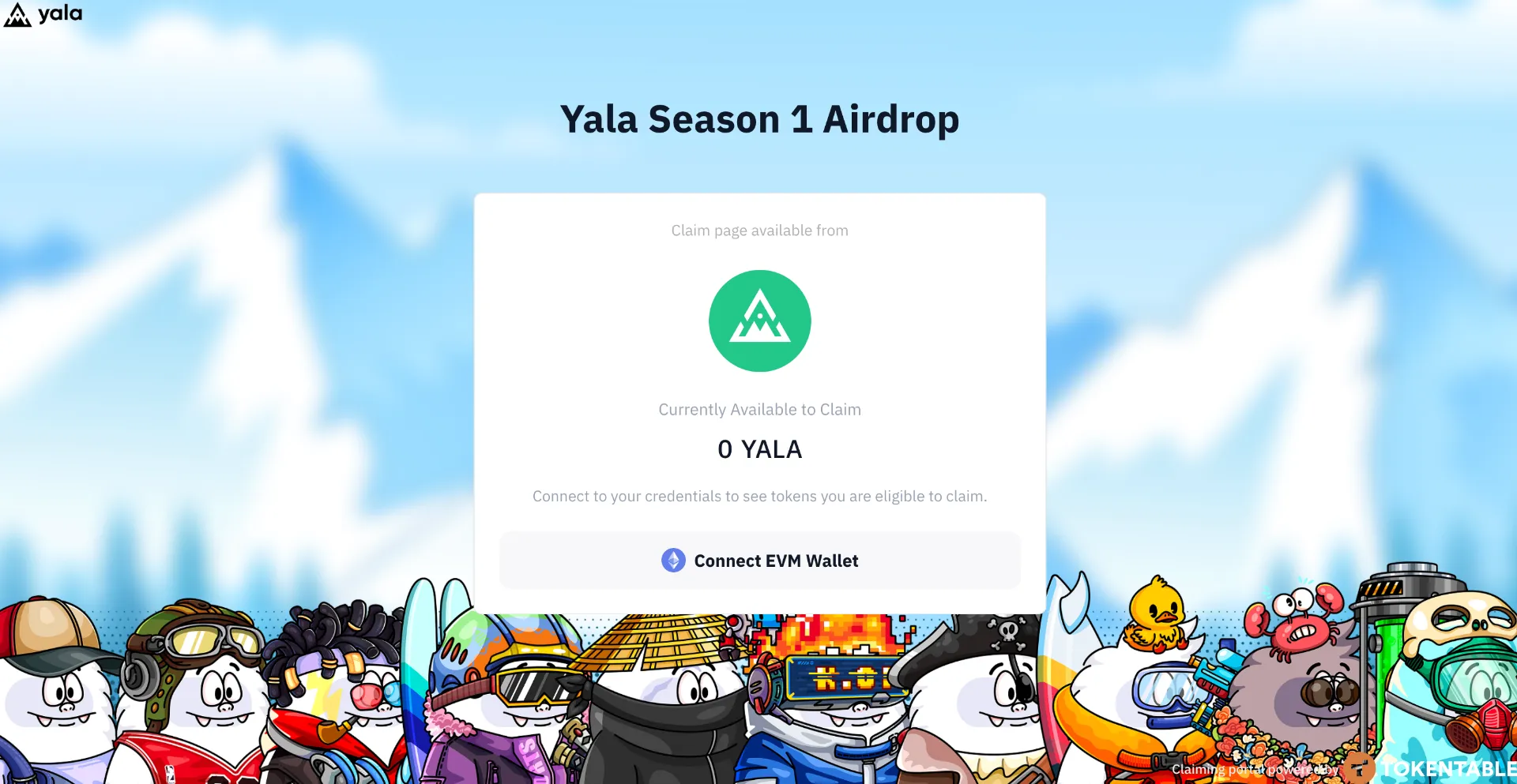Website screenshot of Claimyala.org