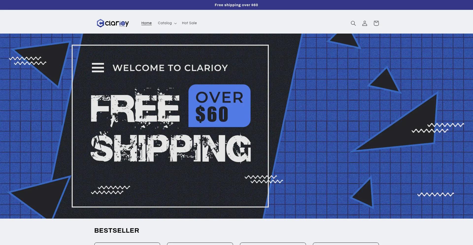 Website screenshot of Clarioy.com