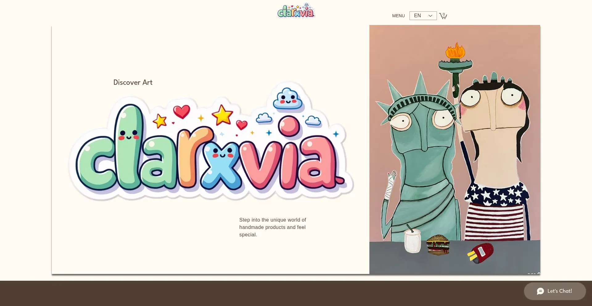 Website screenshot of Clarxvia.com