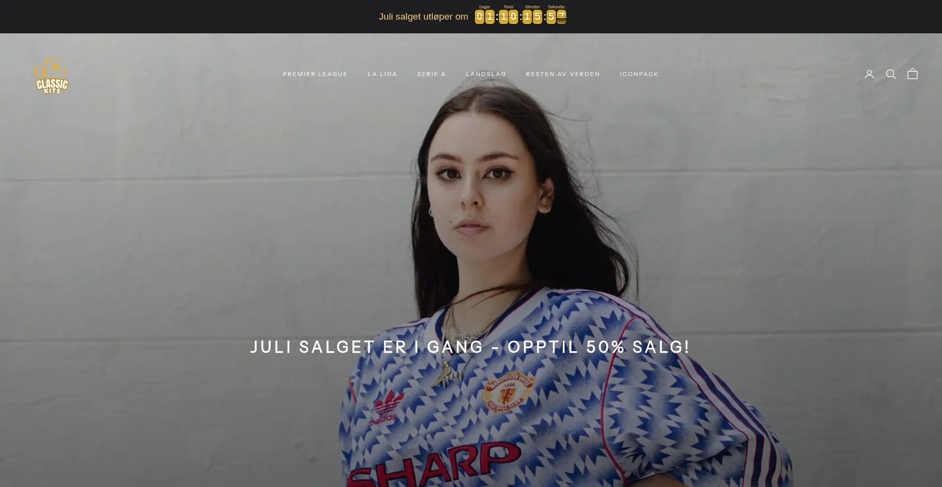 Website screenshot of Classickits.no