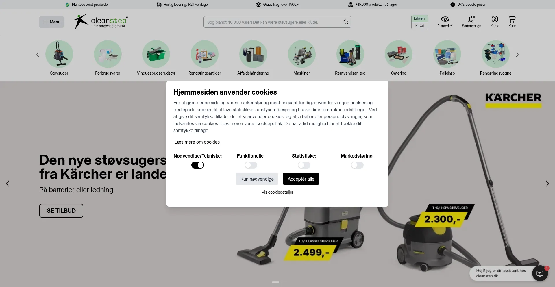 Cleanstep.dk Screenshot