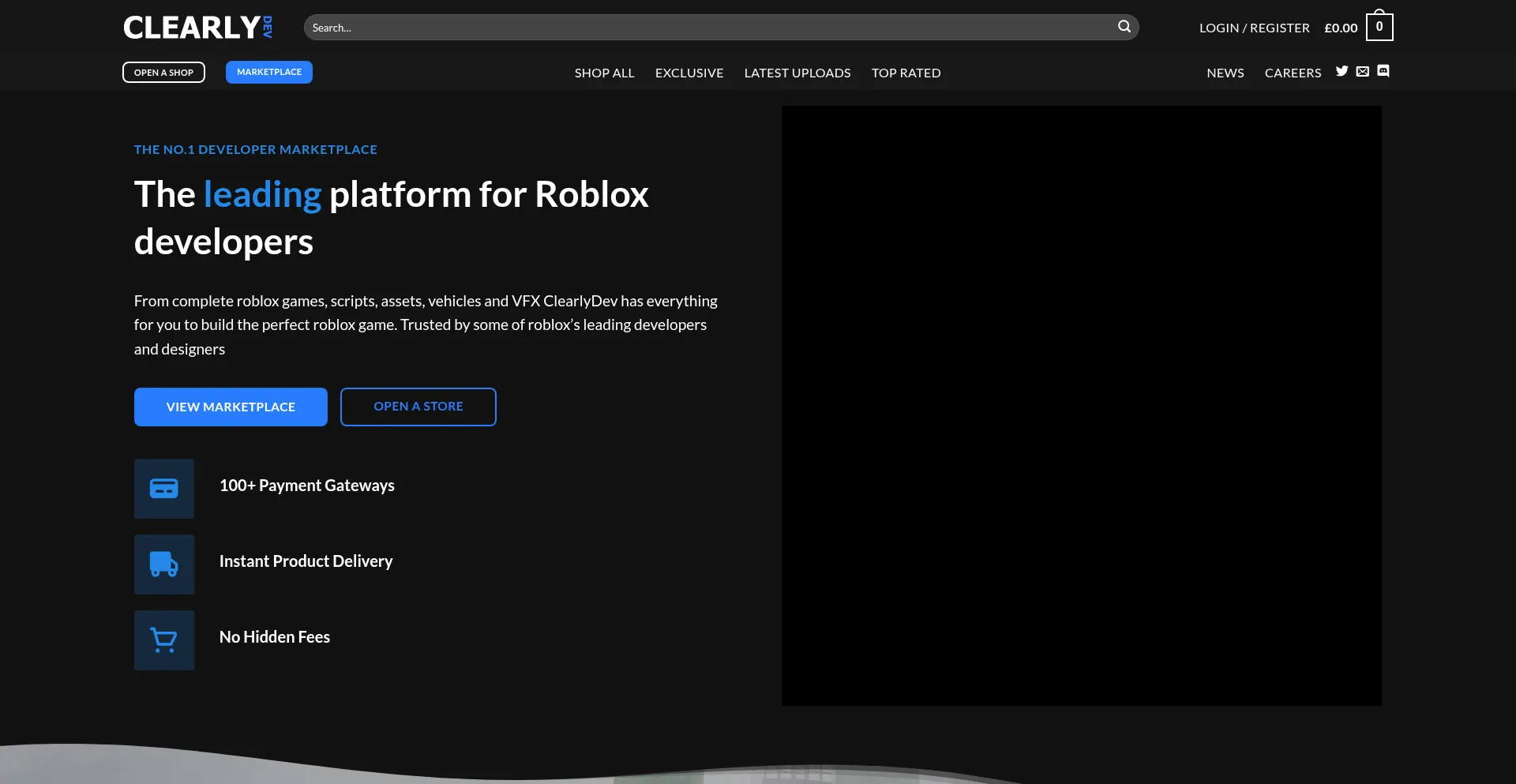 Website screenshot of Clearlydev.com