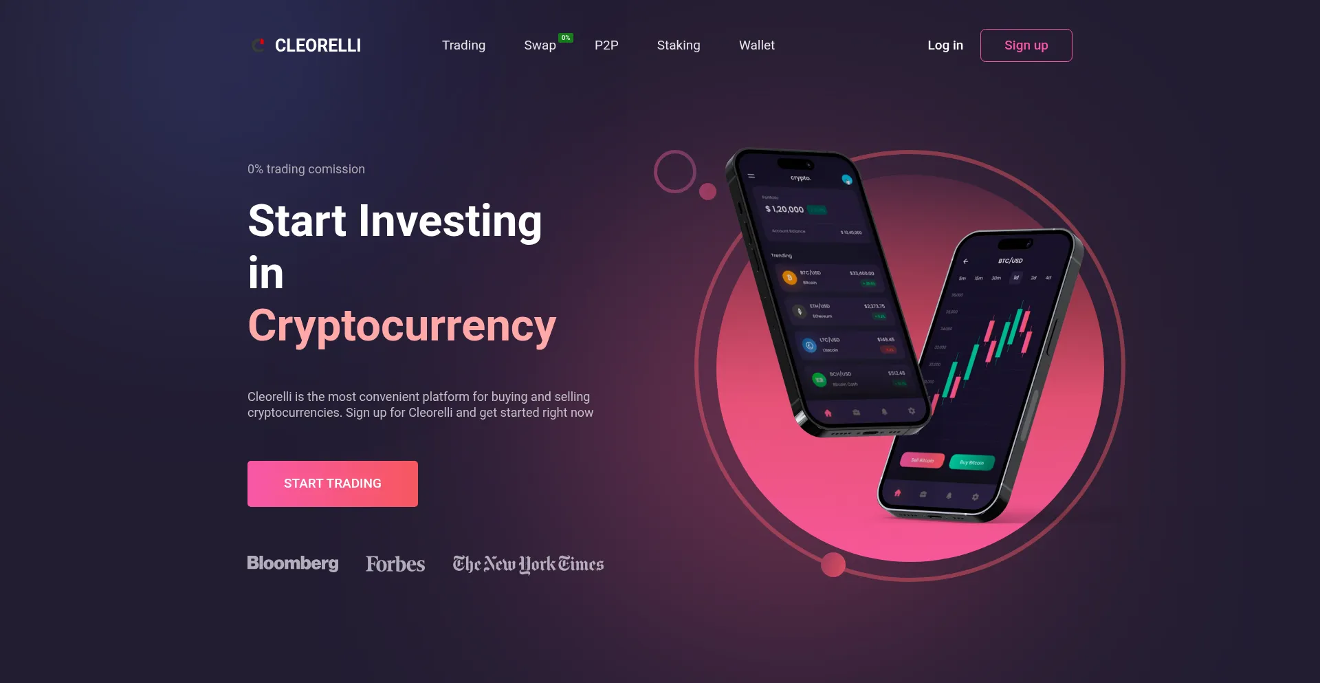 Website screenshot of Cleorelli.com