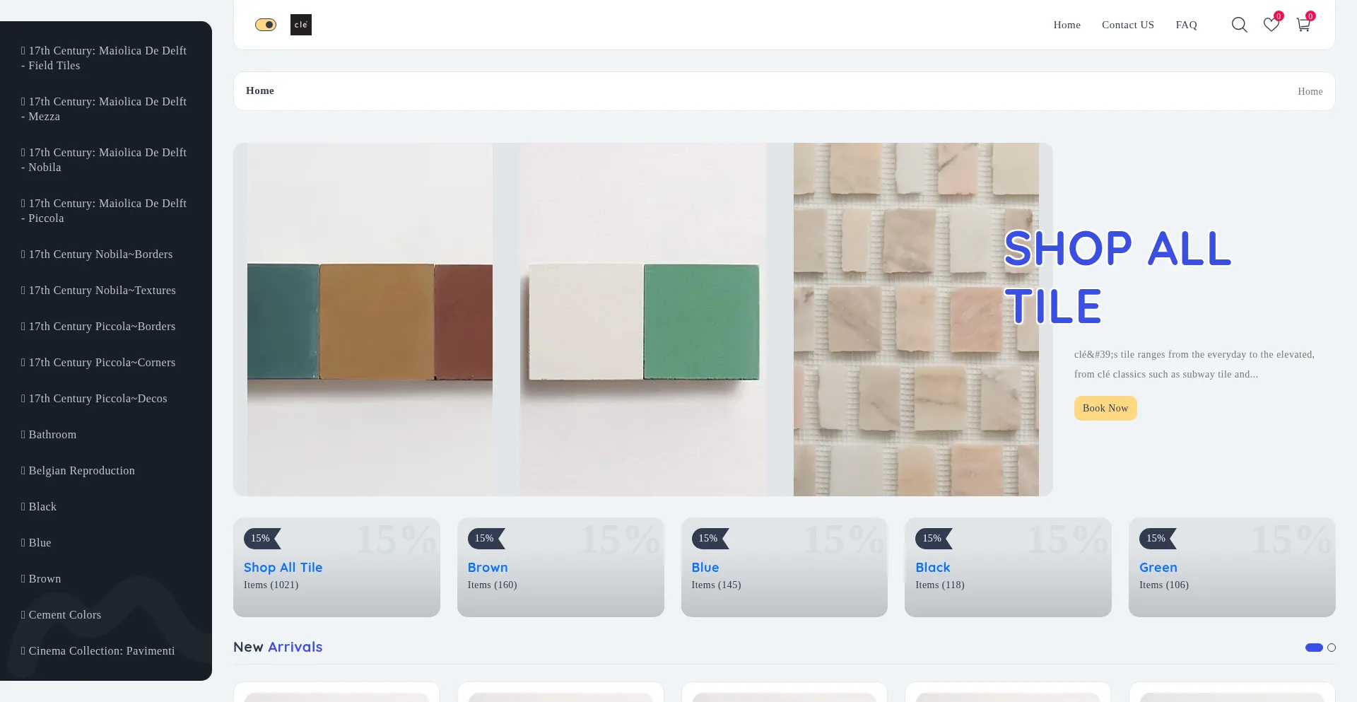 Website screenshot of Cletilei.shop