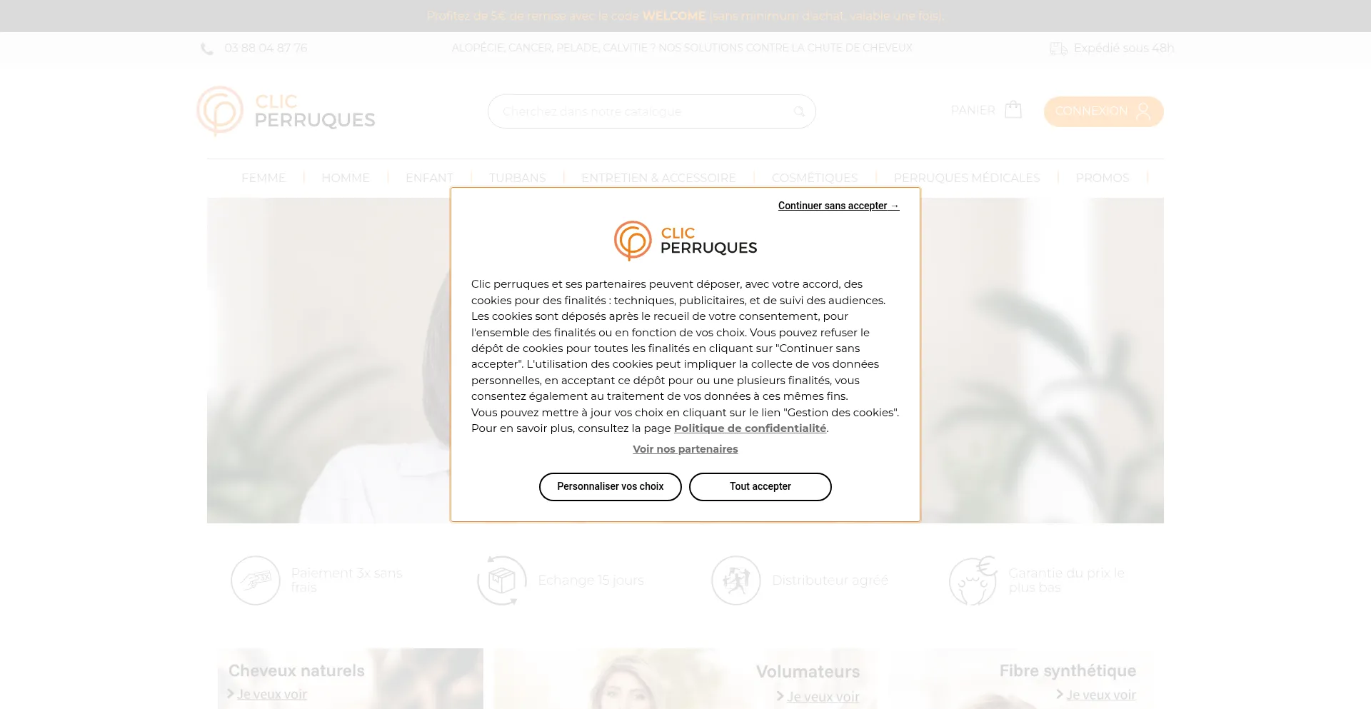 ¿És Seguro y Confiable Clic-perruques.fr?