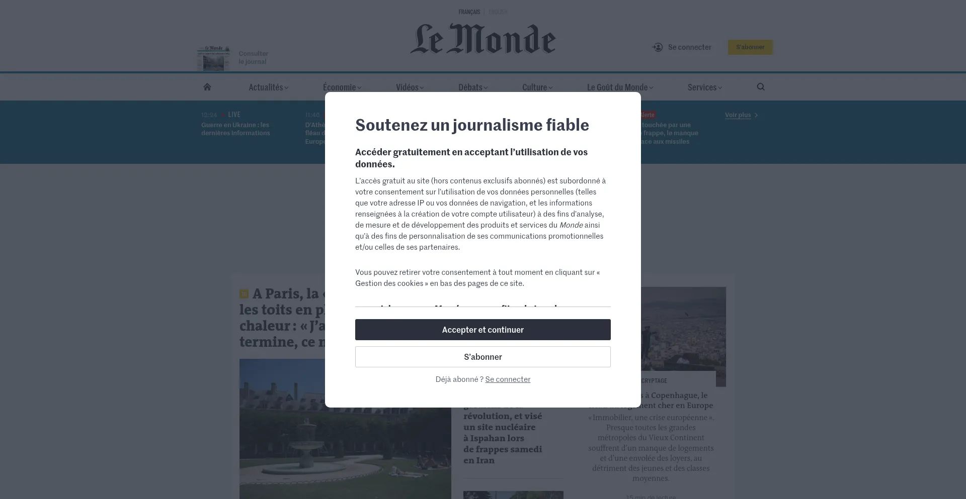 Website screenshot of Clients-relais.com