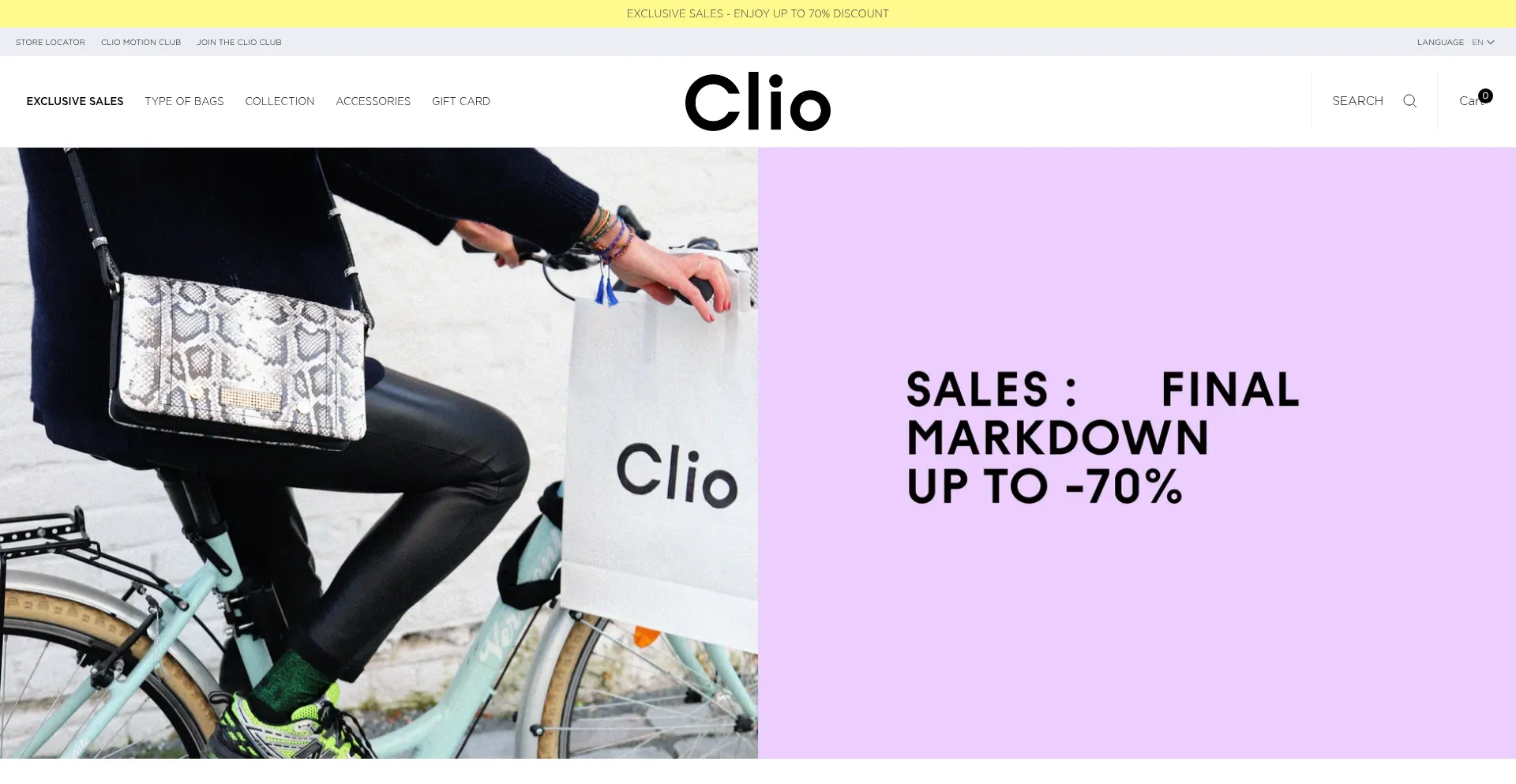 Website screenshot of Cliogoldbrenner.com