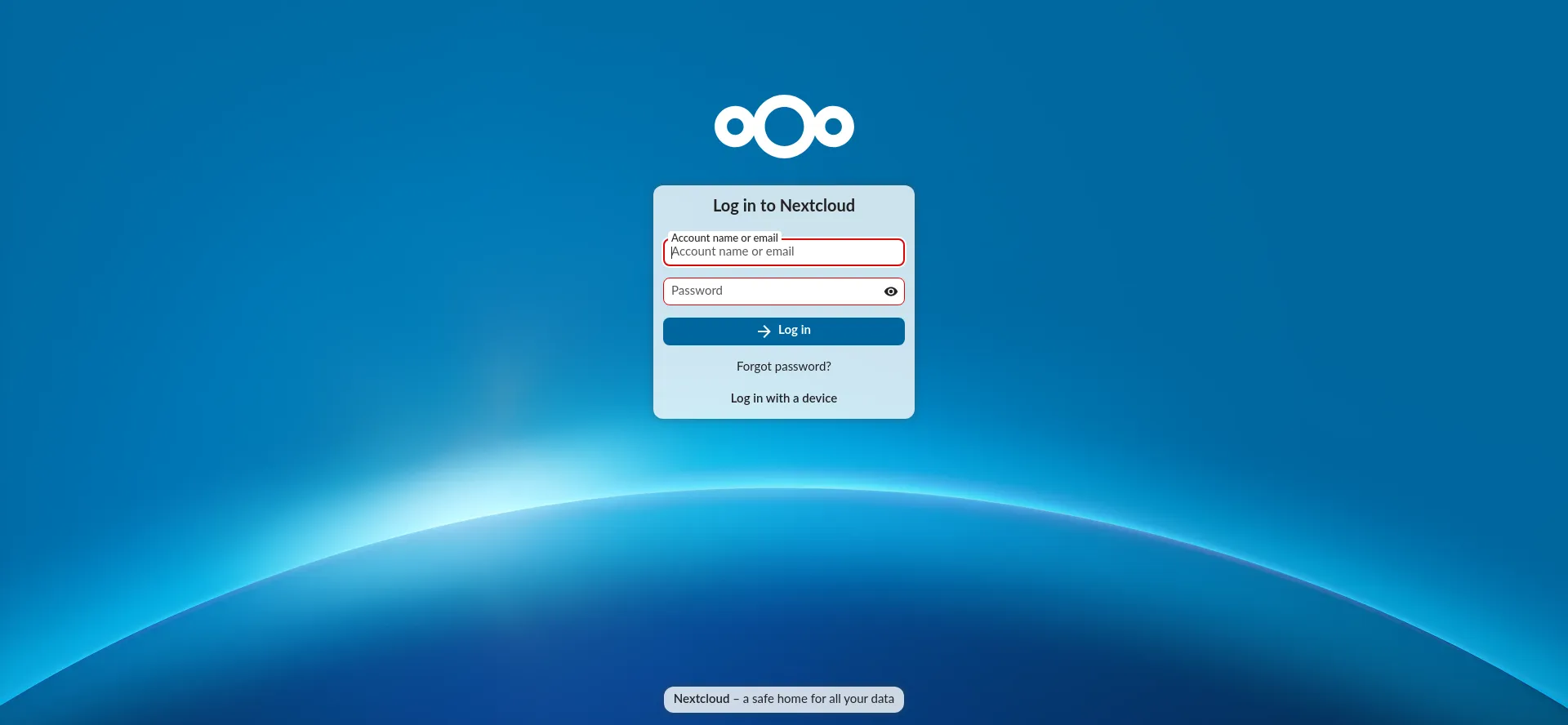 Website screenshot of Cloud.mauch.hopto.org
