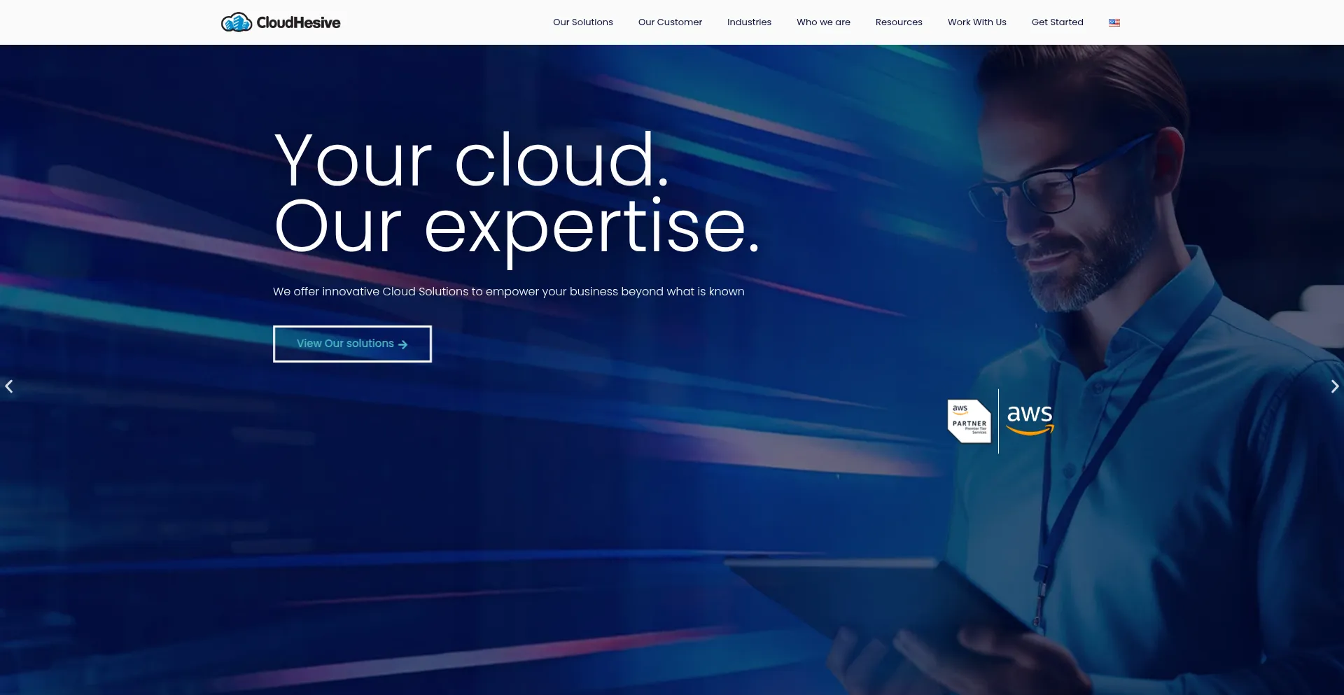 Website screenshot of Cloudhesive.com