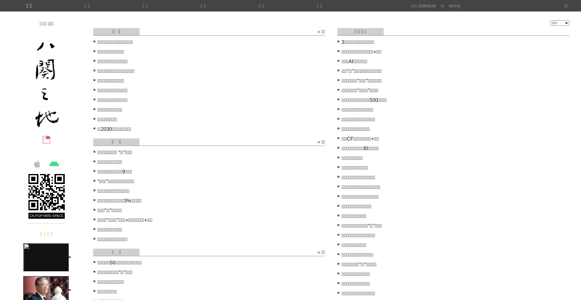 Website screenshot of Cn.popyard.space
