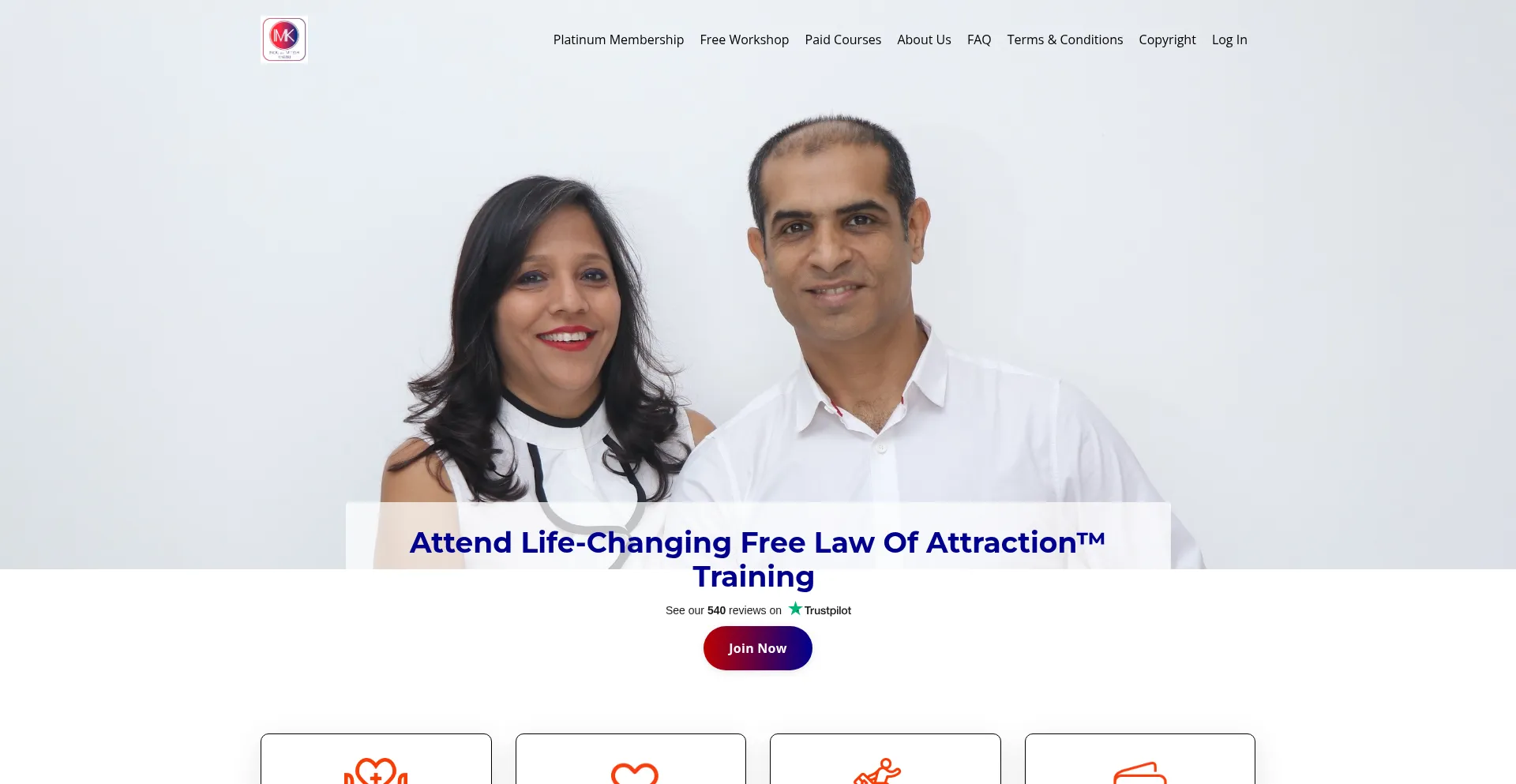 Website screenshot of Coaching.miteshkhatri.com