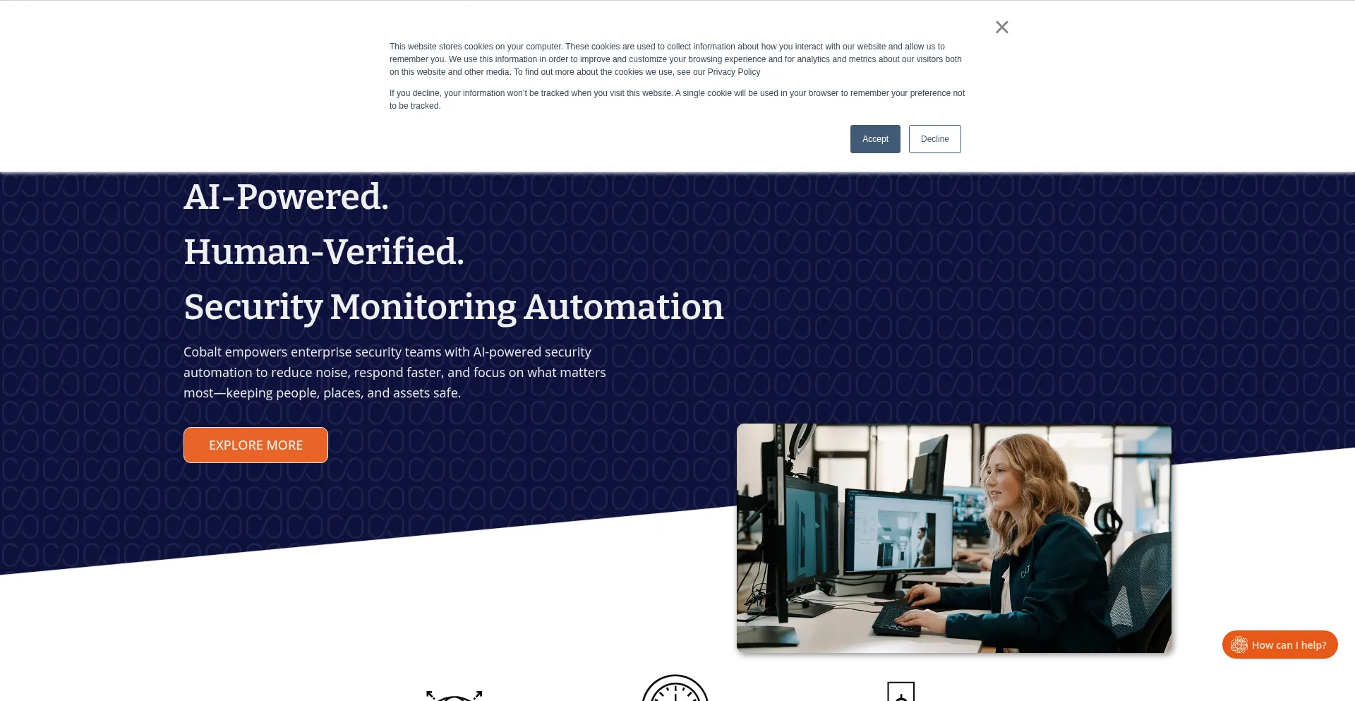 Website screenshot of Cobaltai.com