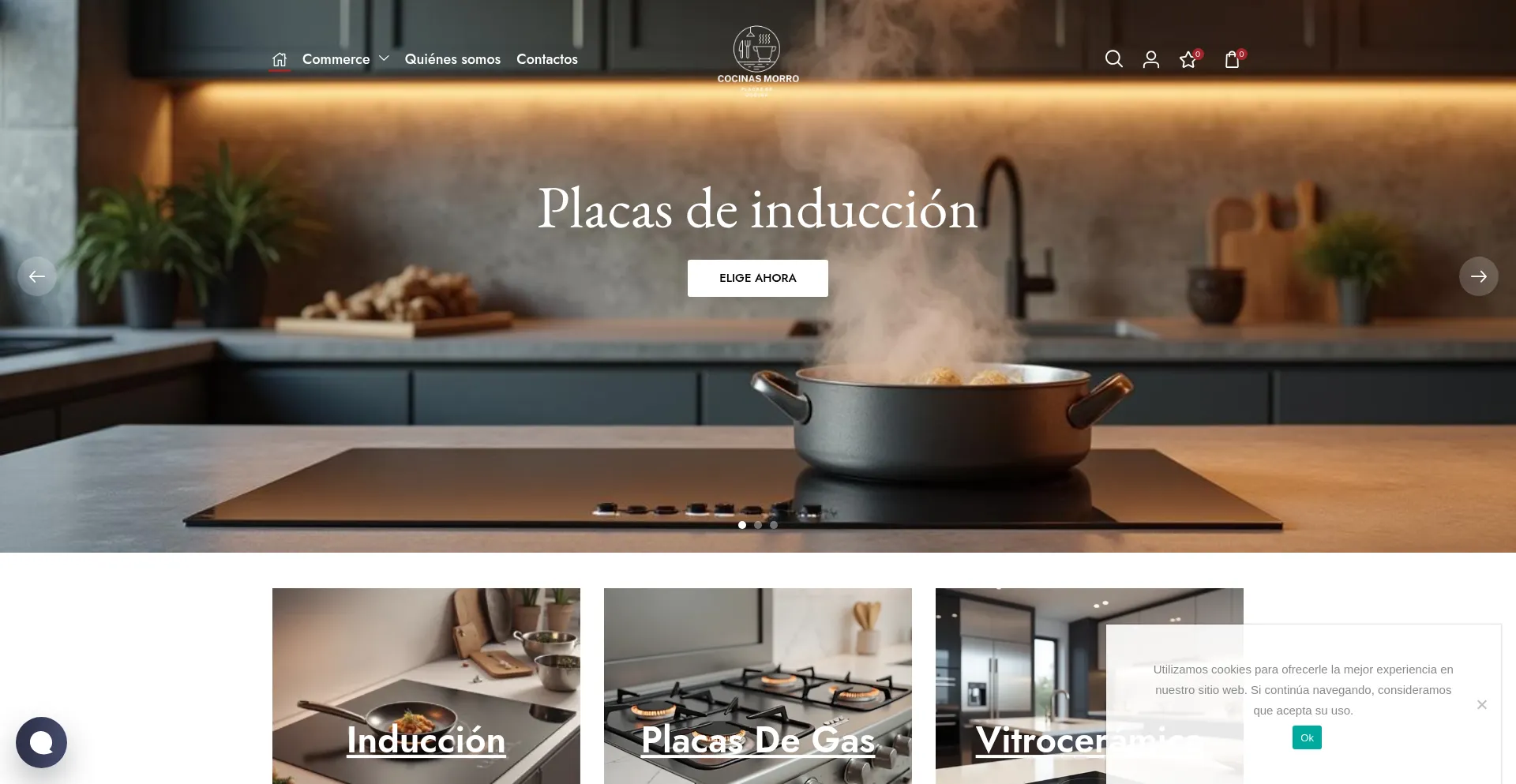 Website screenshot of Cocinasmorro.eu