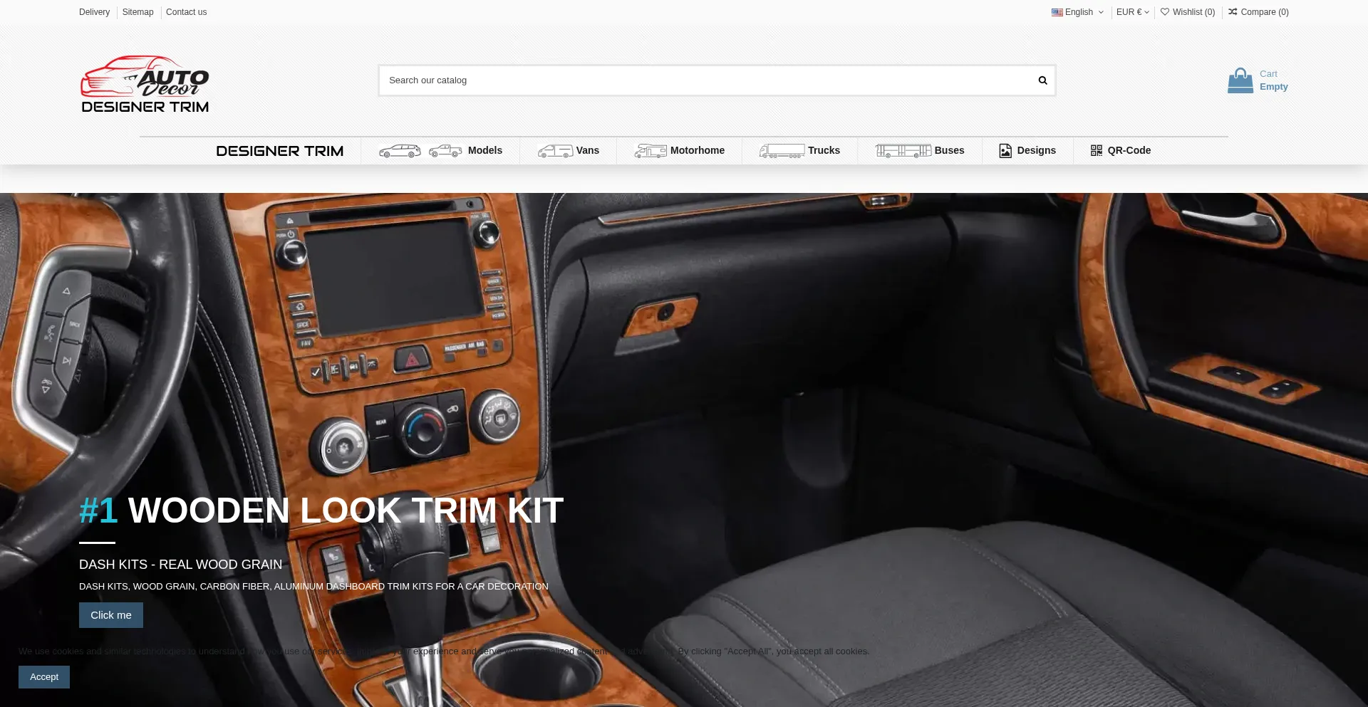 Website screenshot of Cockpitdekor.com