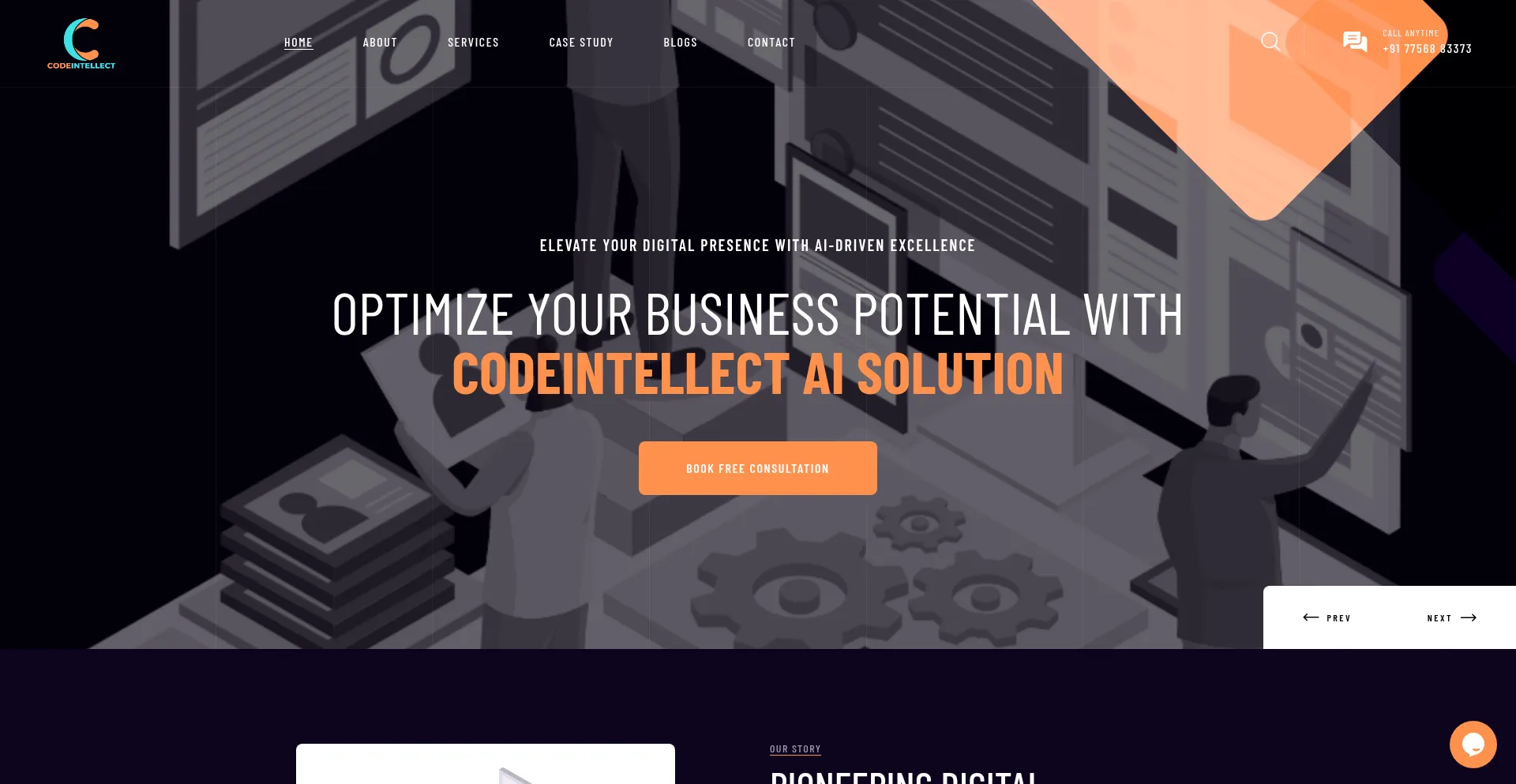Codeintellectaisolution.com Screenshot