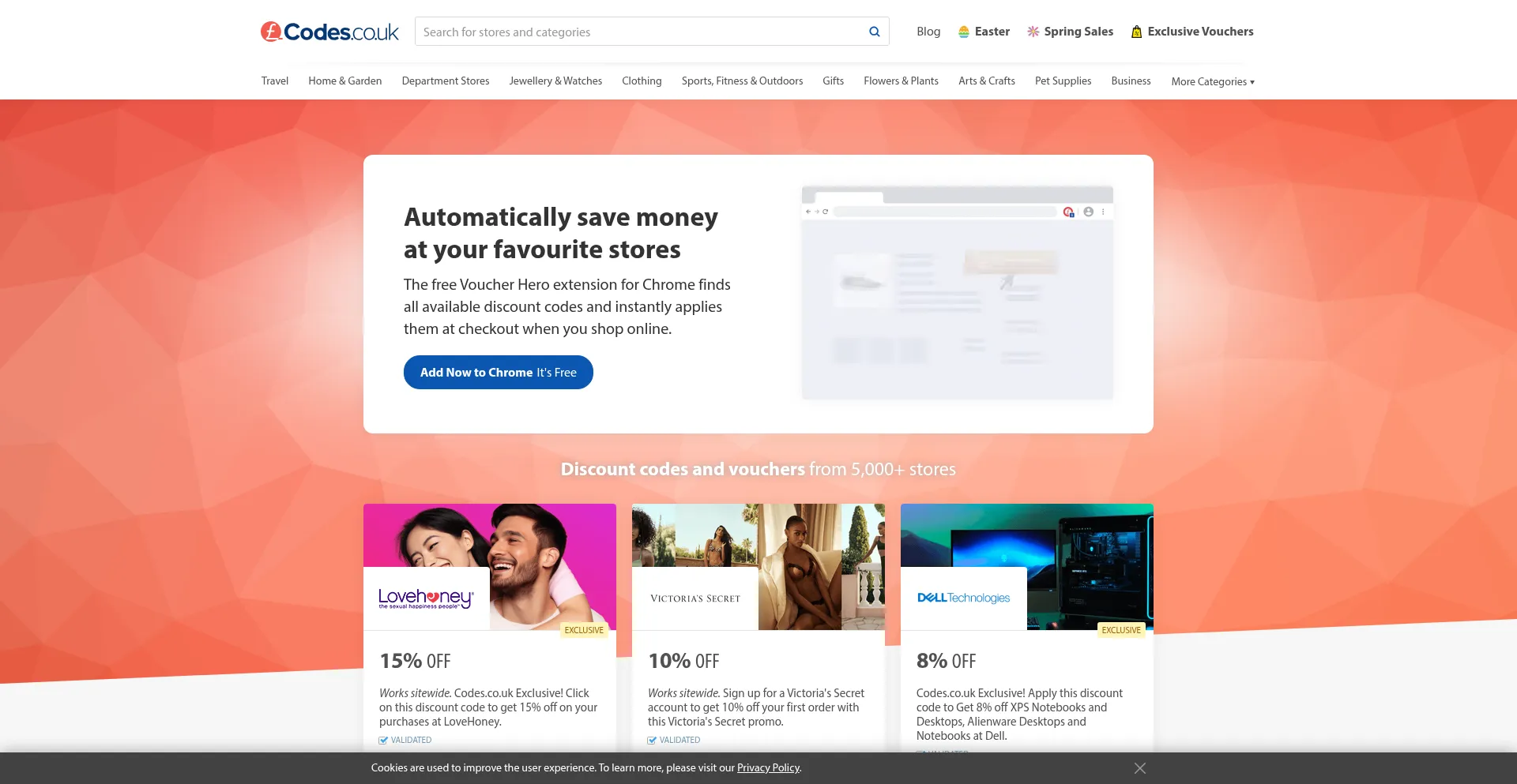Codes.co.uk Screenshot