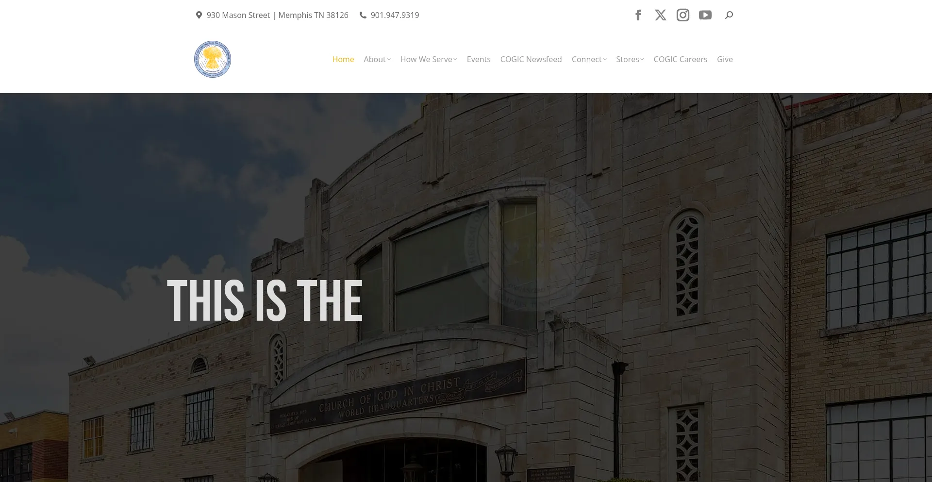 Website screenshot of Cogic.com