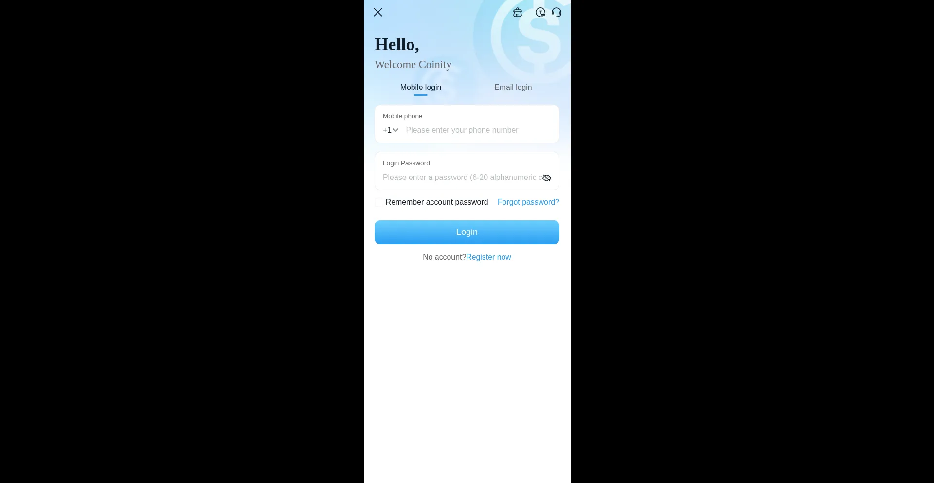 Coinitys.online Screenshot