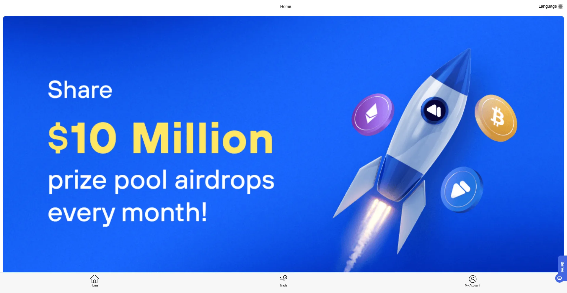 Website screenshot of Coinj.one