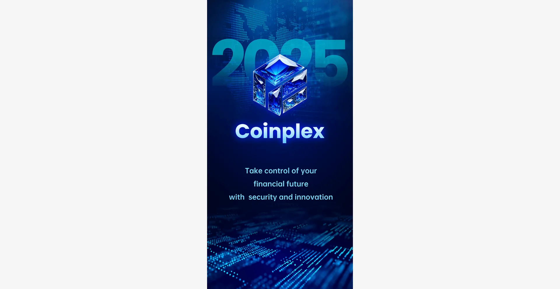 Website screenshot of Coinplex.ai