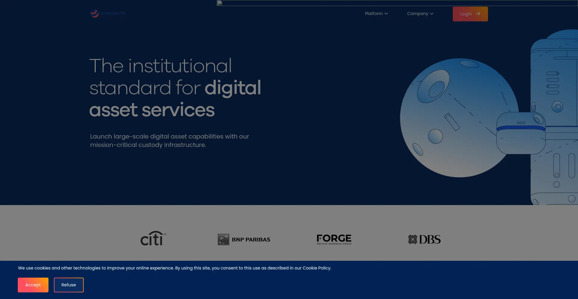 Website screenshot of Coinrevolute.com