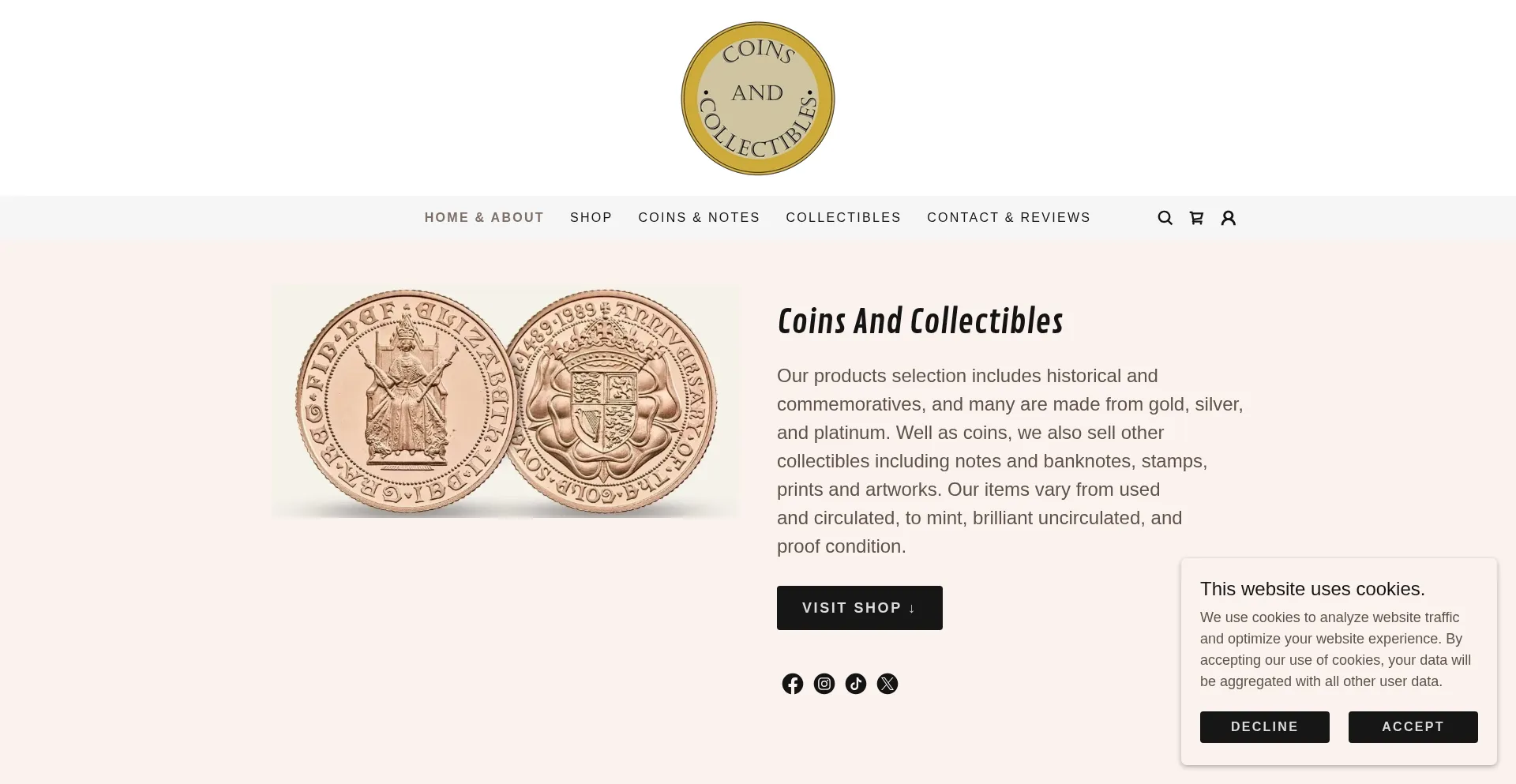 Coinsandcollectible.co.uk