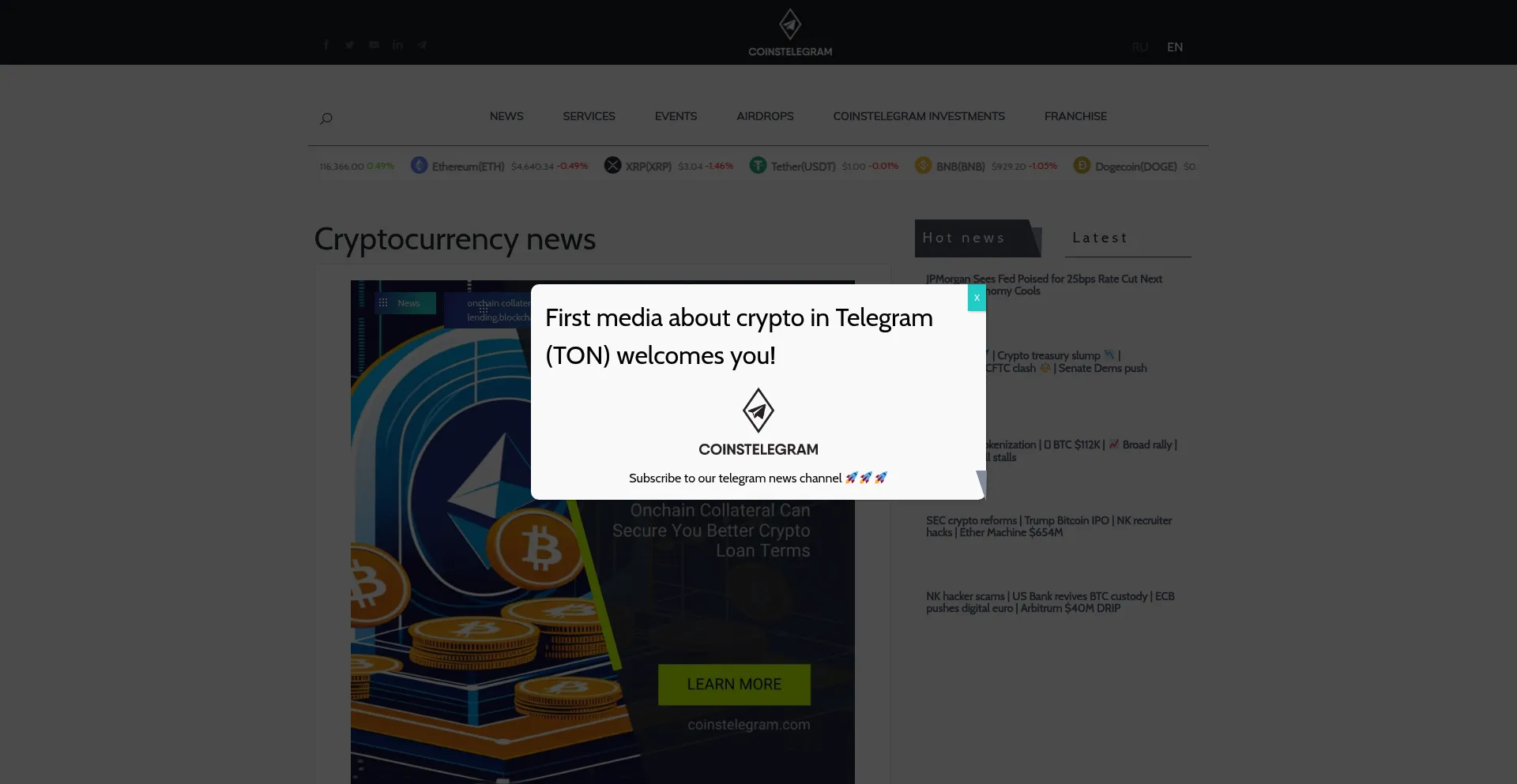 ¿És Seguro y Confiable Coinstelegram.com?