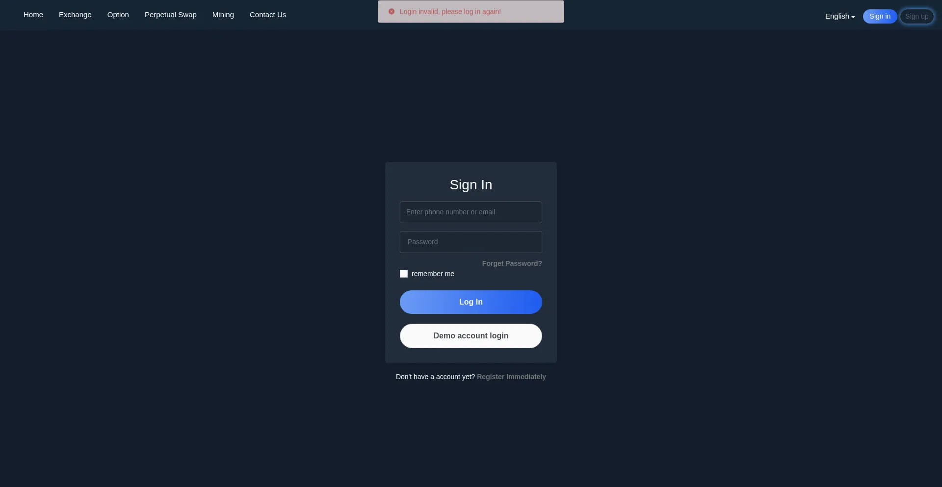 Website screenshot of Coinvaultex.com