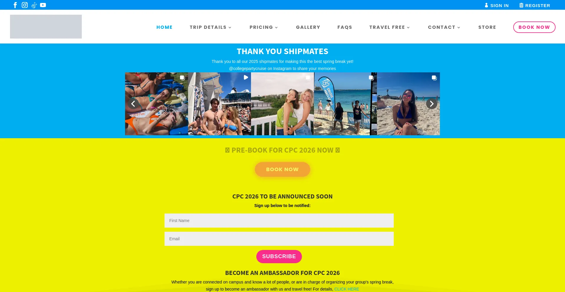 Collegepartycruise.com