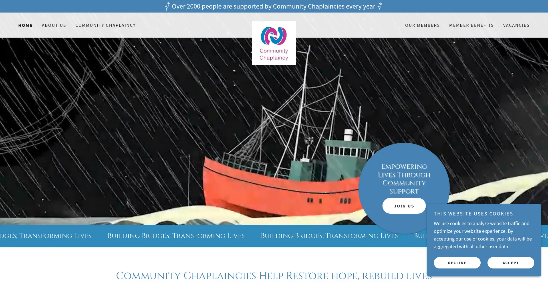 ¿És Seguro y Confiable Communitychaplaincy.org.uk?