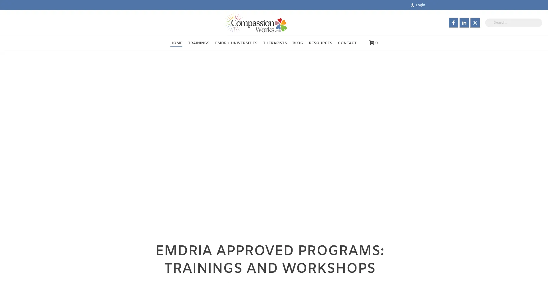 Website screenshot of Compassionworks.com
