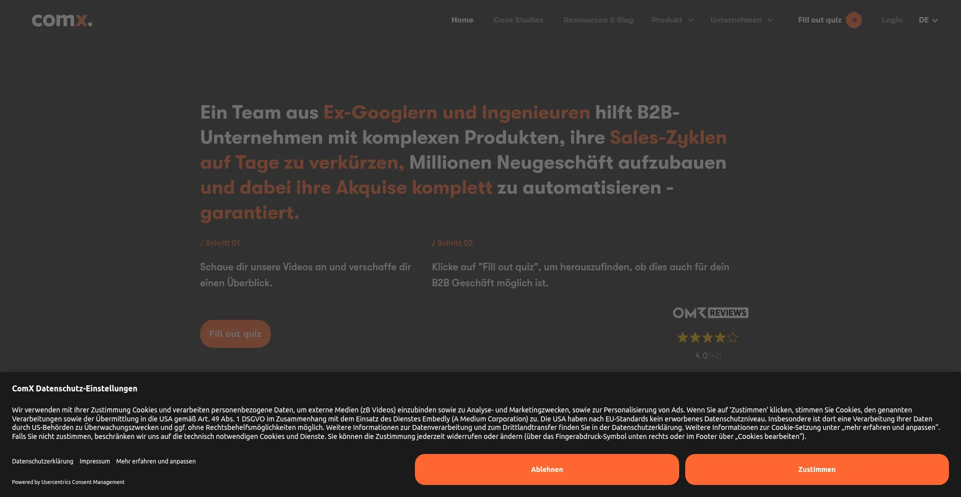 Comx.io Screenshot