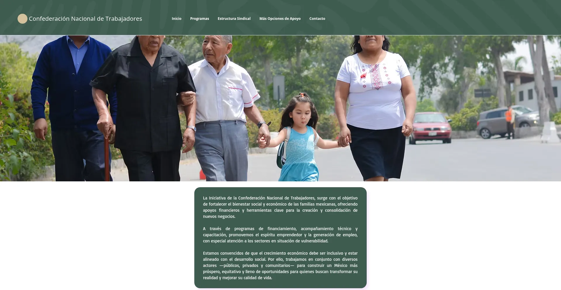 Website screenshot of Conatrem.org.mx