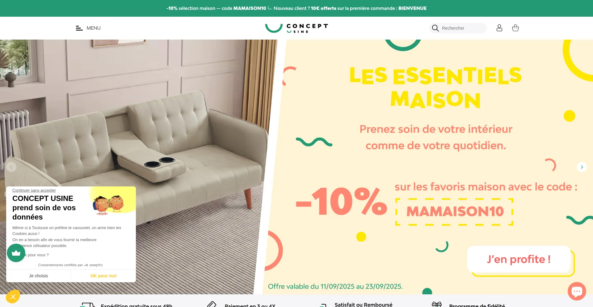 ¿És Seguro y Confiable Concept-usine.com?