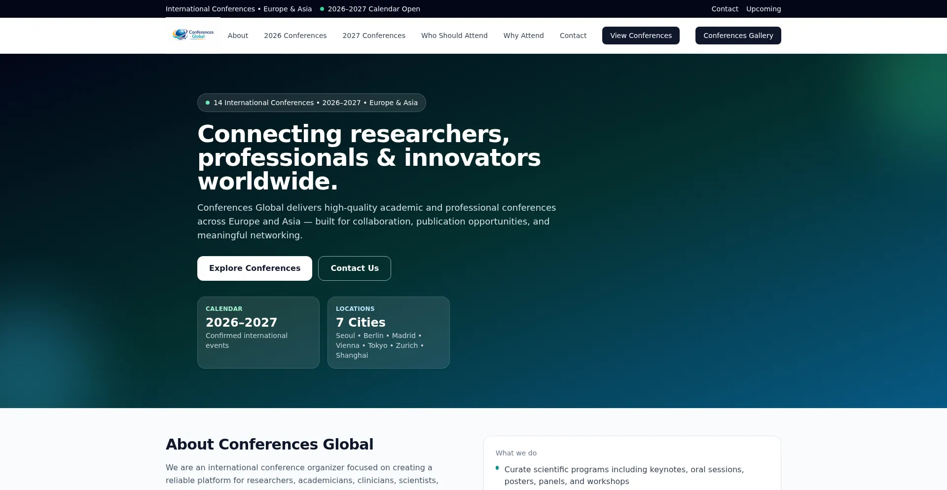 Conferencesglobal.org
