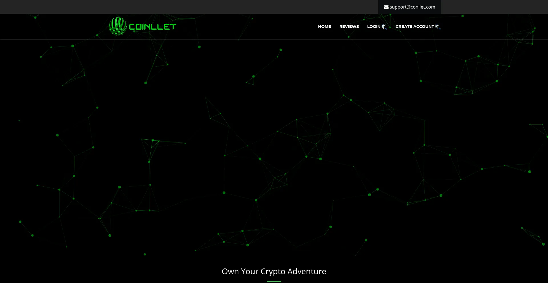Website screenshot of Conllet.com