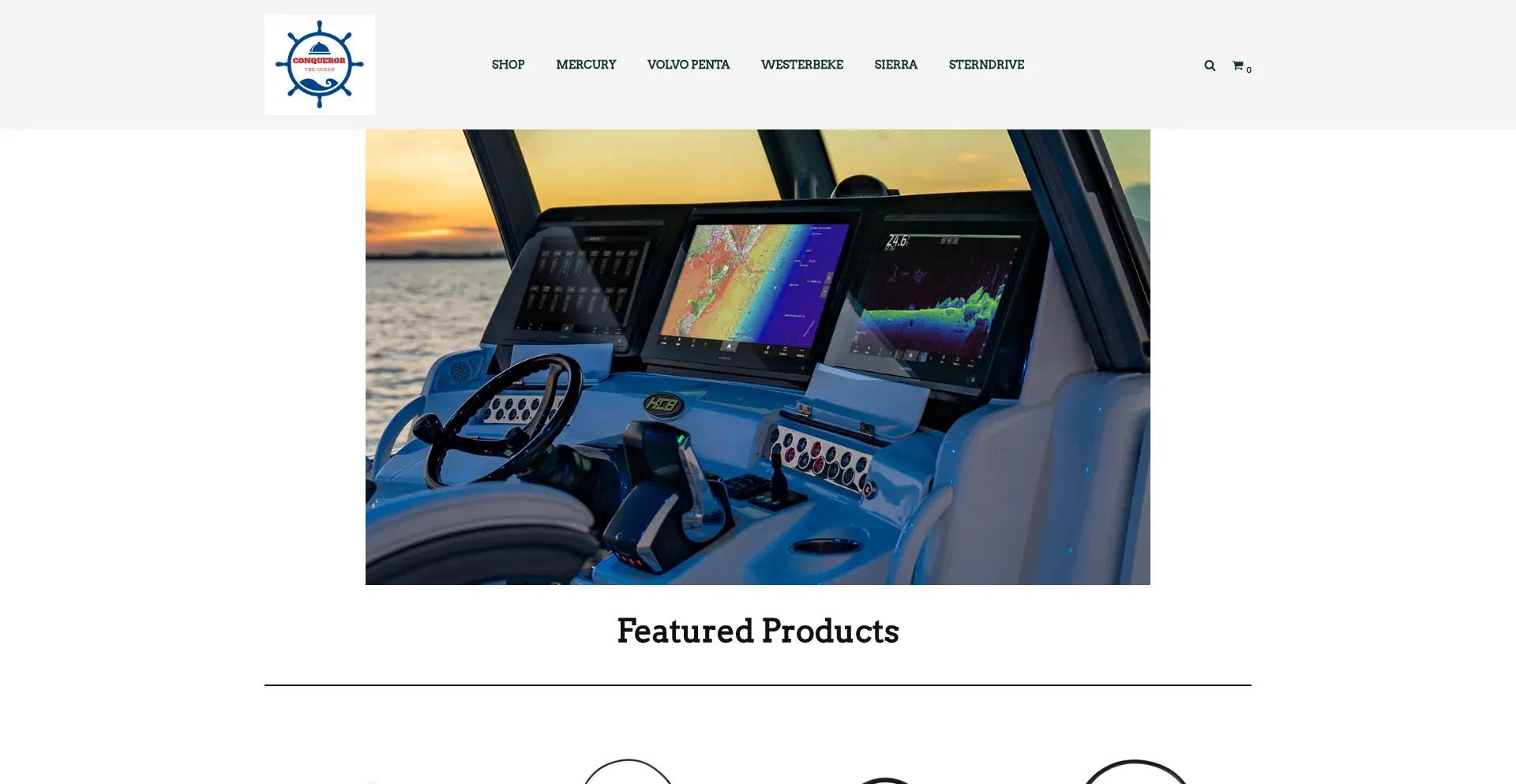 Website screenshot of Conqueror-the-ocean.com